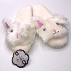 Fuzzy Baba Kids Slide with Bunny Rabbit